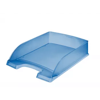 Leitz Briefablage Standard Plus Frosty Standard, Kunststoff, Blau, A4, 255 mm, 357 mm, 70 mm