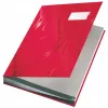Leitz Design Unterschriftenmappe mit 18 Fächern, A4, Rot, Karton