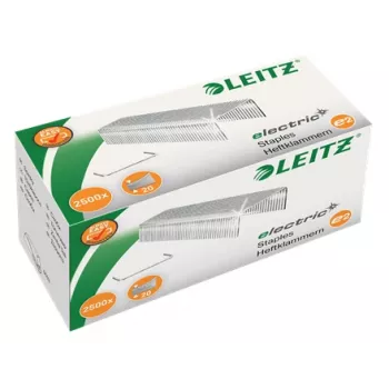 Leitz Heftklammern 24/6 E2 Elektro-Box 2500, Heftklammernpäckchen, 24/6, 6 mm, 2500 Heftklammern, E2, Stahl