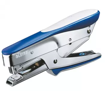 Leitz Heftzange 5545, 15 Blatt Toplader, 15 Blatt, Blau, Metallic, P2, Metall, Kunststoff, 4,35 cm, Oben