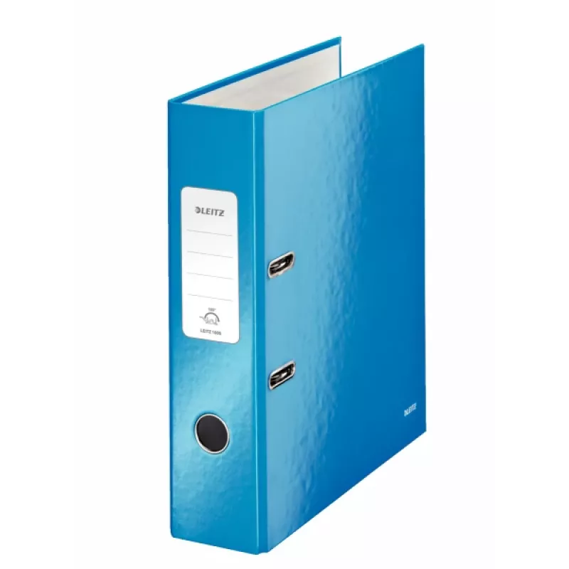 Leitz Hebelordner 180° WOW POB/laminiert A4/80 mm, A4, Karton, Blau, 600 Blatt, 80 g/m², 8 cm