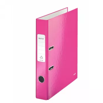 Leitz Lever Arch File 180° WOW POB/Laminated A4/50mm, A4, Karton, Rosa, 350 Blatt, 80 g/m², 5 cm