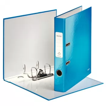 Leitz Aktenordner 180° WOW POB/laminiert A4/50mm, A4, Karton, Blau, 350 Blatt, 80 g/m², 5 cm
