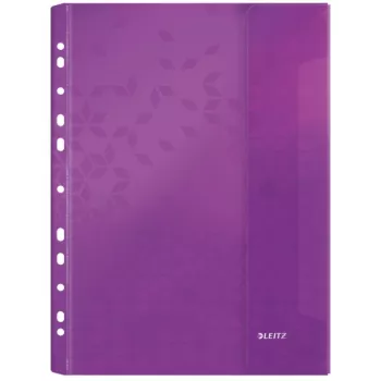 Leitz Tasche mit Klappe WOW A4 PP farbig sortiert, A4, Farben sortiert, Polypropylen (PP), 0,2 mm, 235 mm, 4 mm