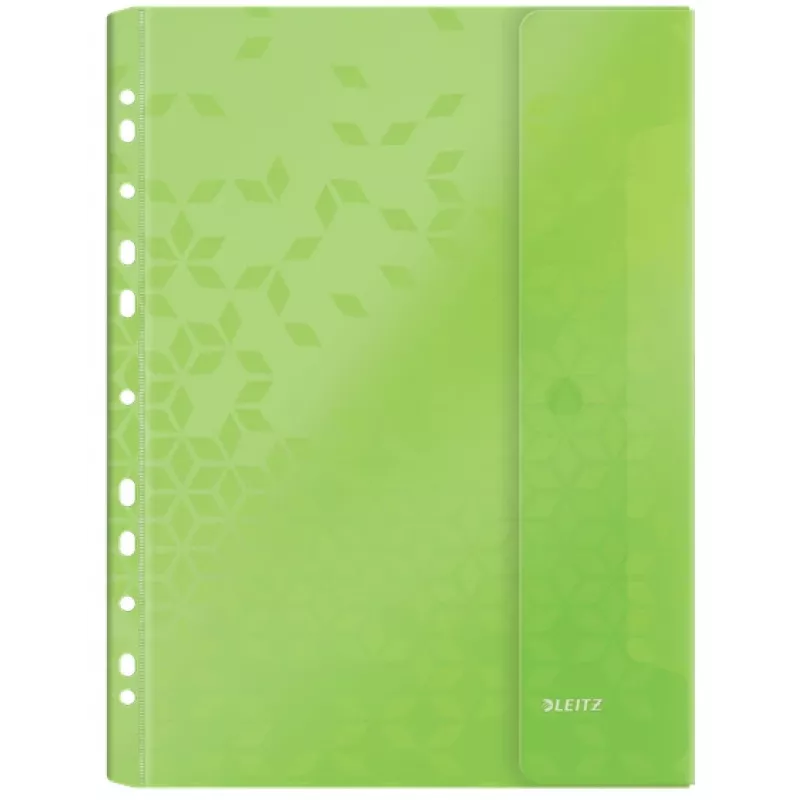 Leitz Tasche mit Klappe WOW A4 PP farbig sortiert, A4, Farben sortiert, Polypropylen (PP), 0,2 mm, 235 mm, 4 mm