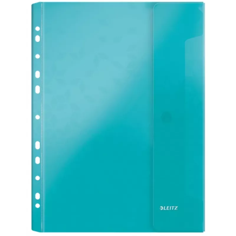 Leitz Tasche mit Klappe WOW A4 PP farbig sortiert, A4, Farben sortiert, Polypropylen (PP), 0,2 mm, 235 mm, 4 mm