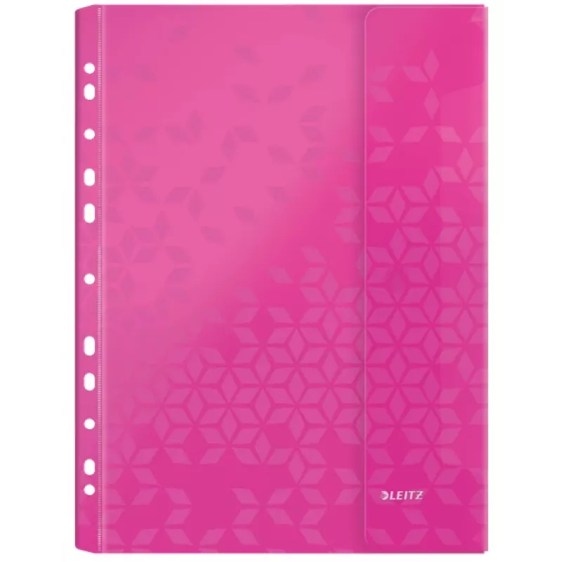Leitz Tasche mit Klappe WOW A4 PP farbig sortiert, A4, Farben sortiert, Polypropylen (PP), 0,2 mm, 235 mm, 4 mm