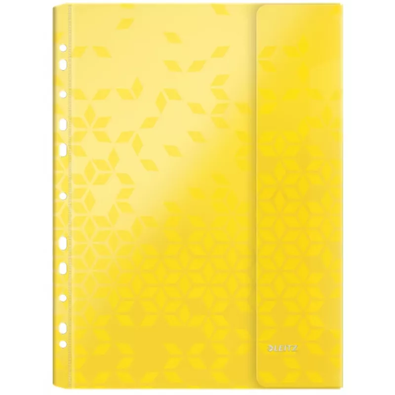 Leitz Tasche mit Klappe WOW A4 PP farbig sortiert, A4, Farben sortiert, Polypropylen (PP), 0,2 mm, 235 mm, 4 mm