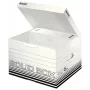 Leitz 61180001 Archivbox Karton Schwarz, Weiß