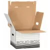 Leitz 61180001 Archivbox Karton Schwarz, Weiß