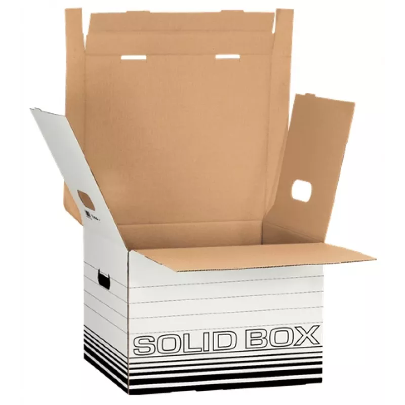 Leitz 61180001 Archivbox Karton Schwarz, Weiß