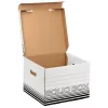 Leitz 61180001 Archivbox Karton Schwarz, Weiß