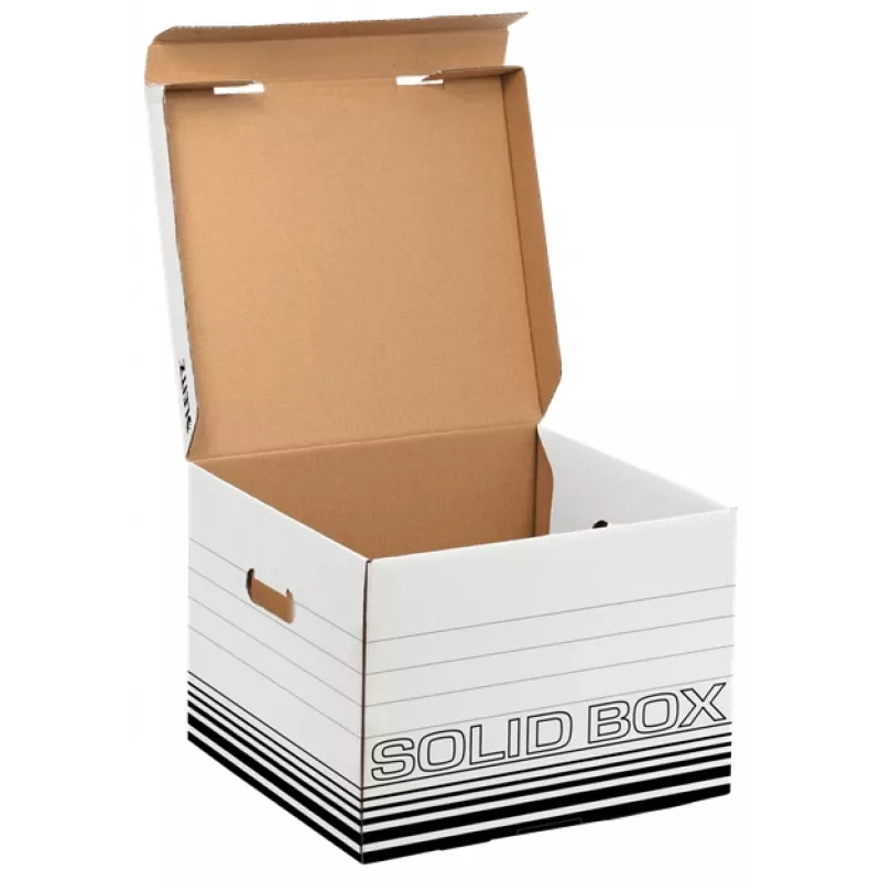 Leitz 61180001 Archivbox Karton Schwarz, Weiß