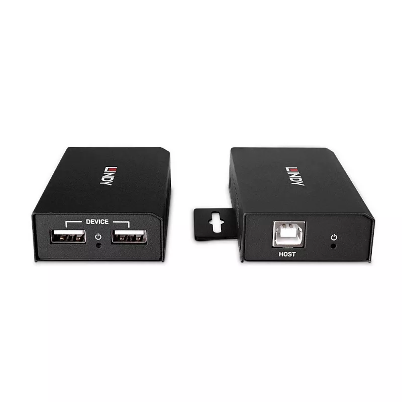 Lindy 100m 2 Port USB 2.0 Cat. 6 Extender, AV-Sender & -Empfänger, 100 m, Kabelgebunden, Schwarz