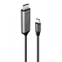 Lindy 43503 Videokabel-Adapter 1 m USB Typ-C DisplayPort Grau