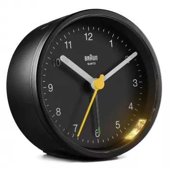 Braun BC12 Quarz-Wecker Schwarz