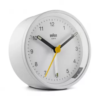 Braun BC12W Quarz-Wecker Weiß