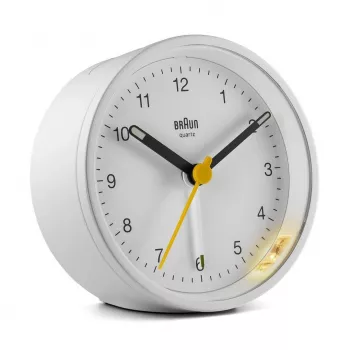 Braun BC12W Quarz-Wecker Weiß