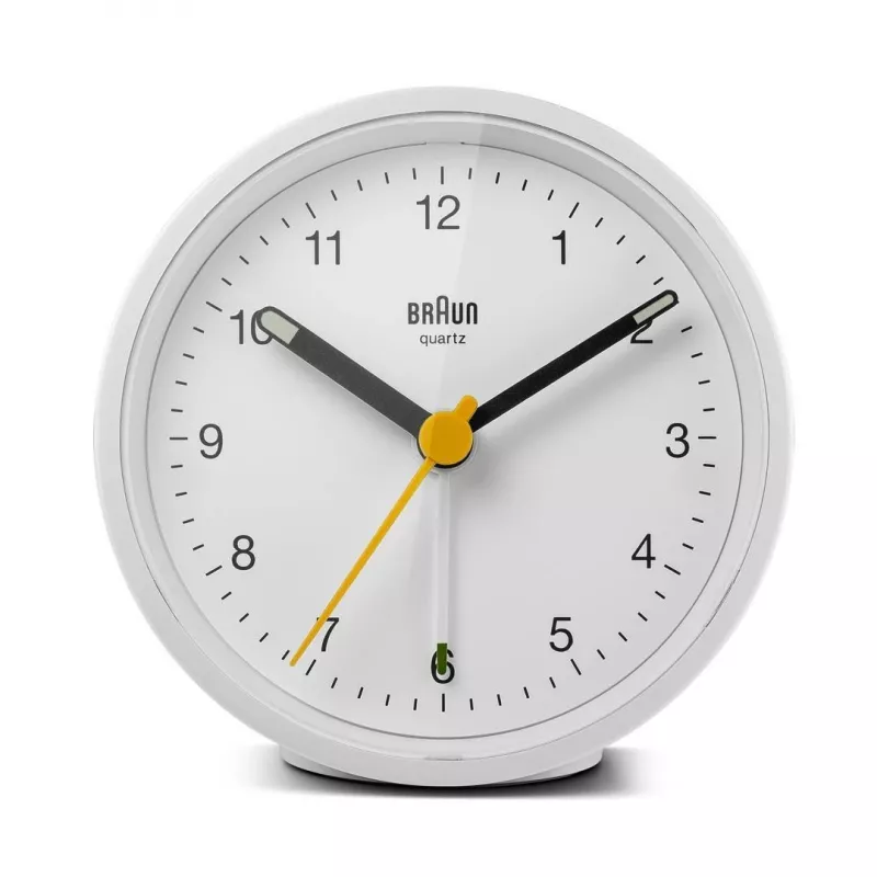 Braun BC12W Quarz-Wecker Weiß