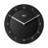 Braun BC 06 B Quarz-Wanduhr analog schwarz Quarzuhr Kreis Schwarz