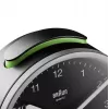 Braun BC12SB Quarz-Wecker Schwarz, Silber