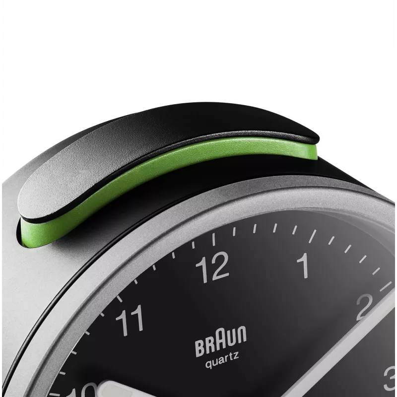Braun BC12SB Quarz-Wecker Schwarz, Silber