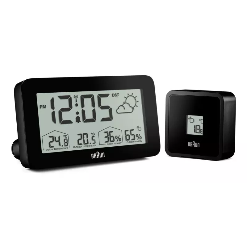 Braun BC13BP-DCF Digitaler Wecker Schwarz