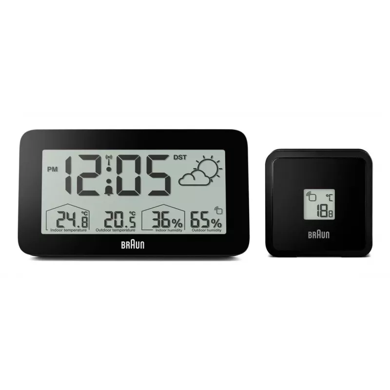 Braun BC13BP-DCF Digitaler Wecker Schwarz