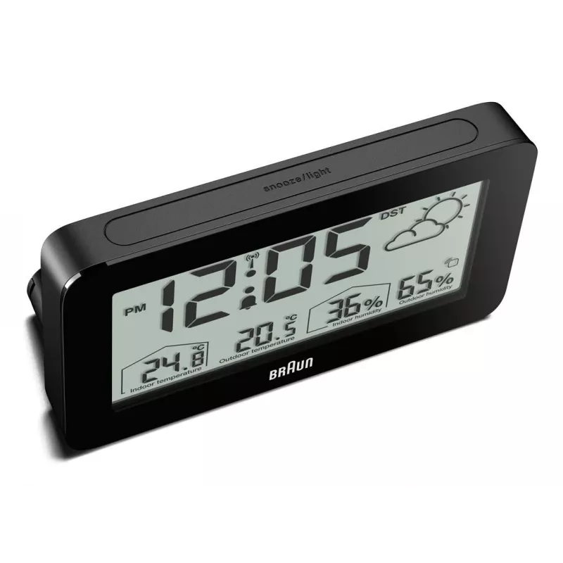 Braun BC13BP-DCF Digitaler Wecker Schwarz