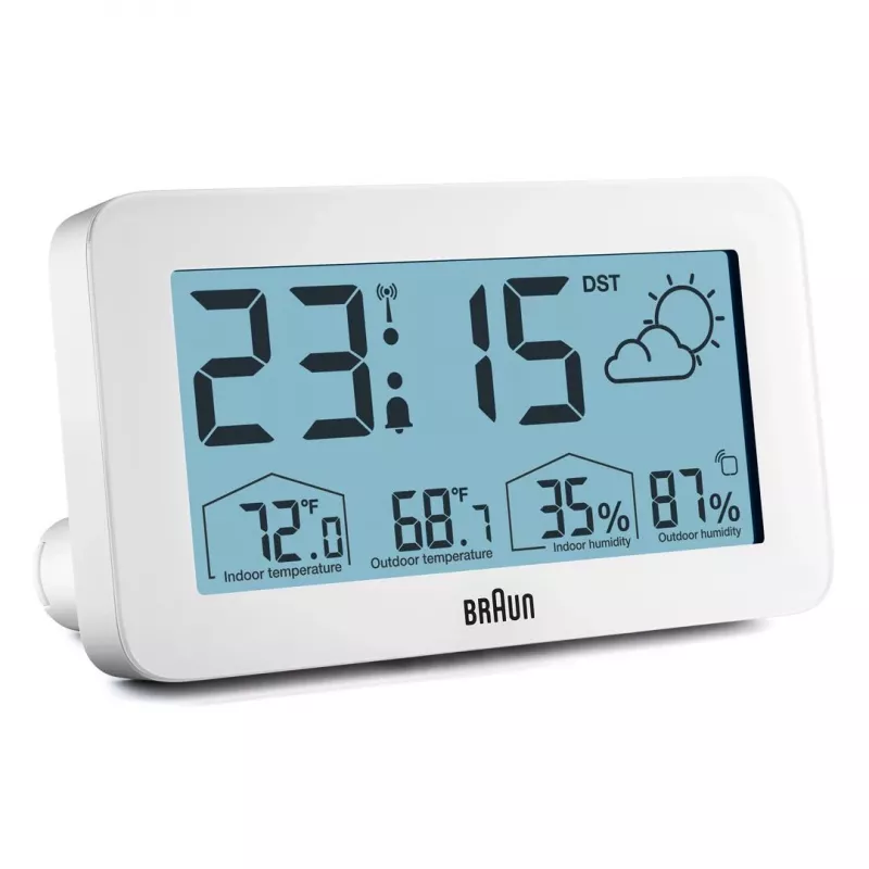 Braun BC13WP-DCF Wecker Digitaler Wecker Weiß