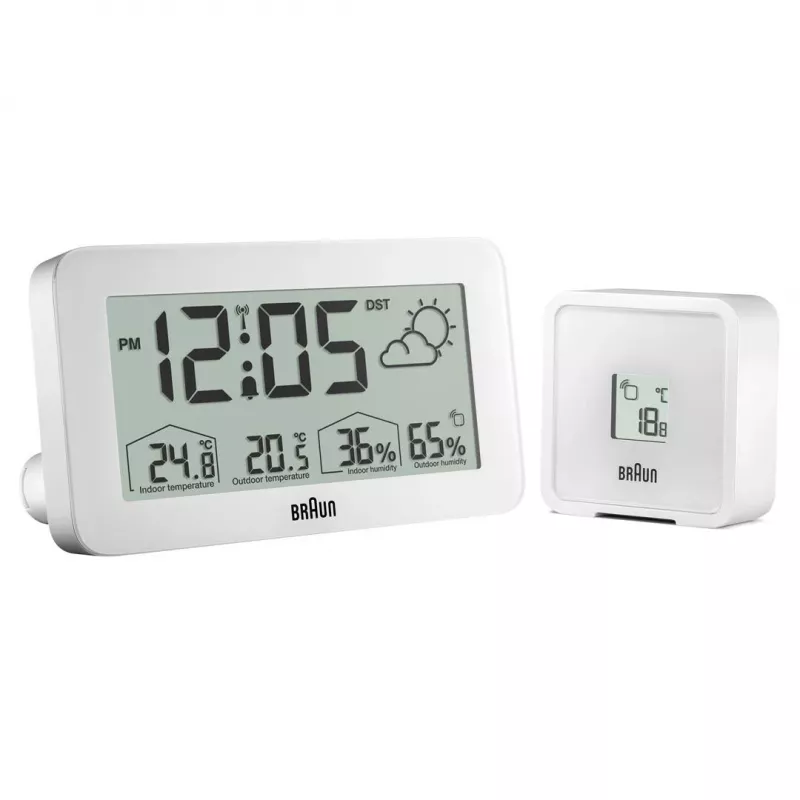 Braun BC13WP-DCF Wecker Digitaler Wecker Weiß