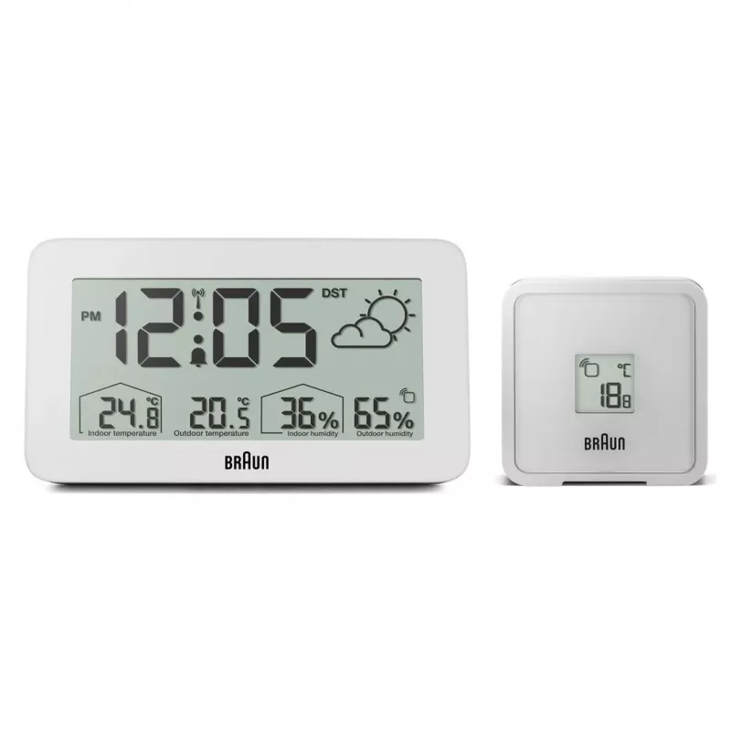 Braun BC13WP-DCF Wecker Digitaler Wecker Weiß