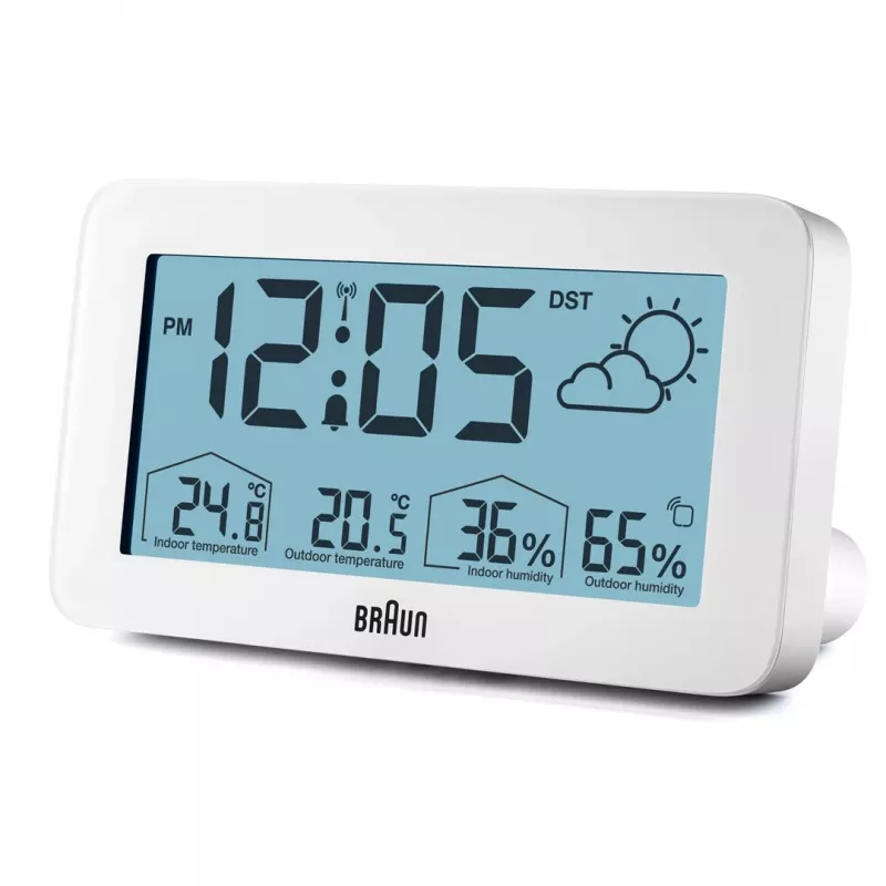 Braun BC13WP-DCF Wecker Digitaler Wecker Weiß