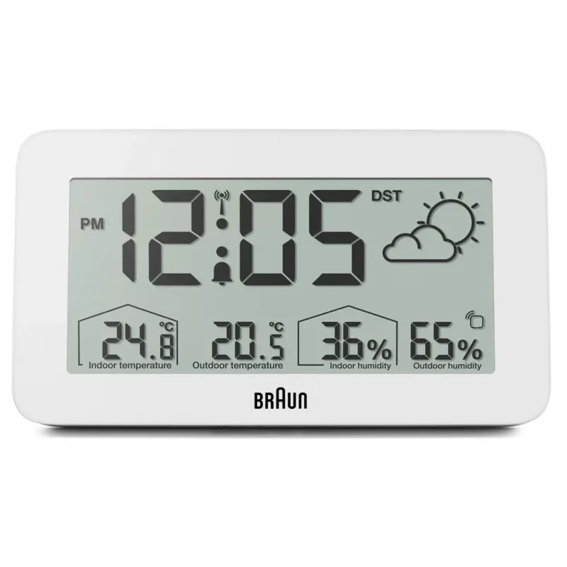 Braun BC13WP-DCF Wecker Digitaler Wecker Weiß