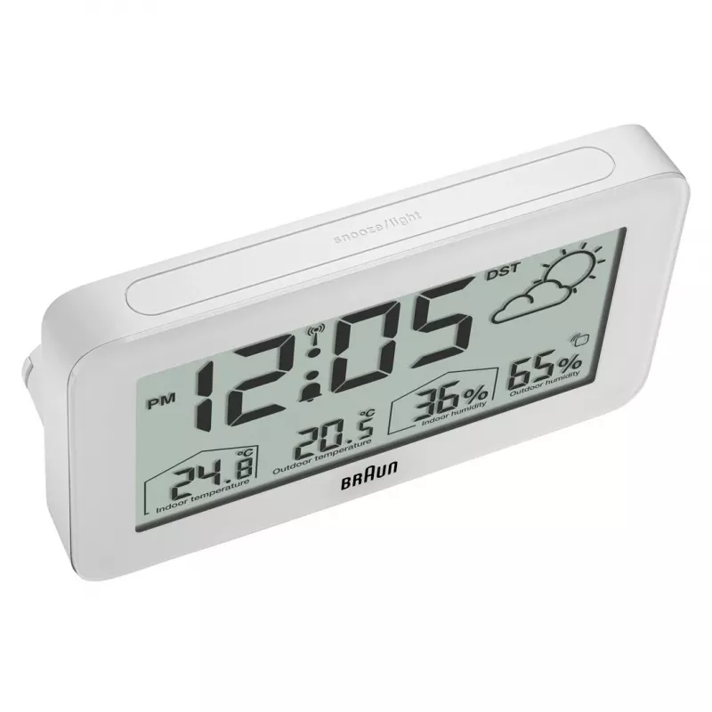 Braun BC13WP-DCF Wecker Digitaler Wecker Weiß