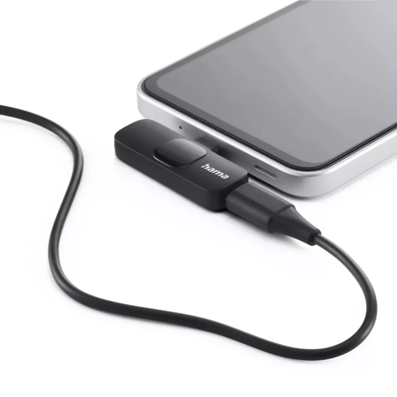 Hama Smart Wireless schwarzes Lavalier-Ansteckmikrofon