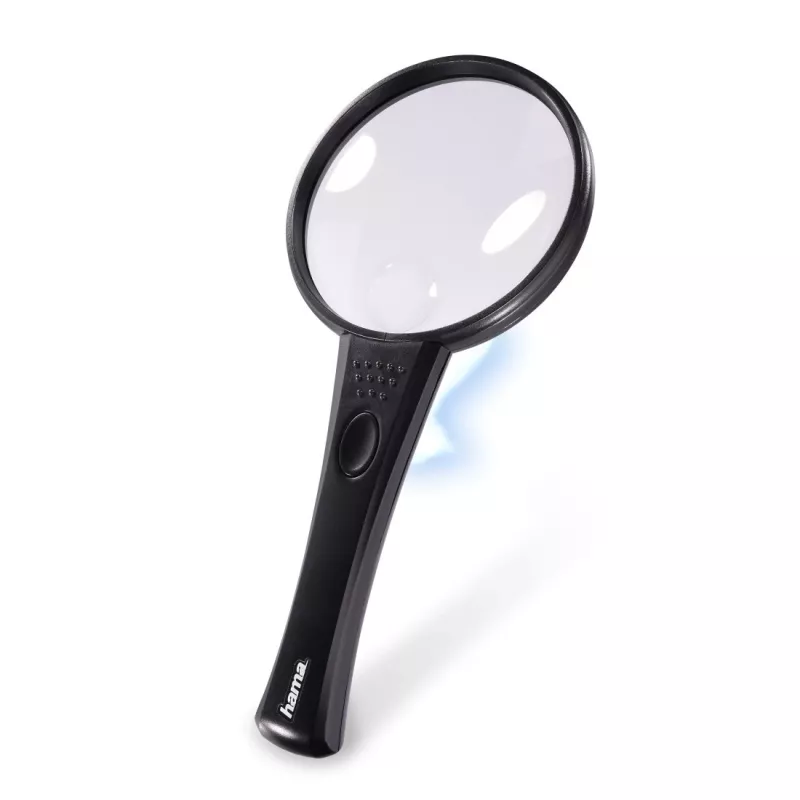 Lupe Hama Basic 90 LED 4x Schwarz 9 cm Durchmesser