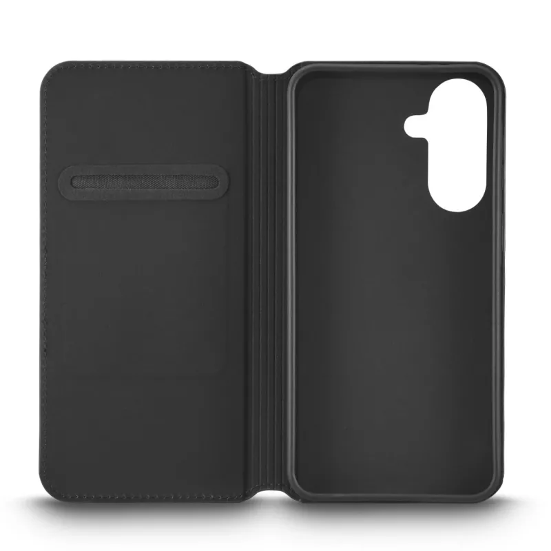 Handyhülle Schwarz Rock 00035765 — Booklet schlank Folio für Samsung Galaxy A37 5G, schwarz, 1 Stück