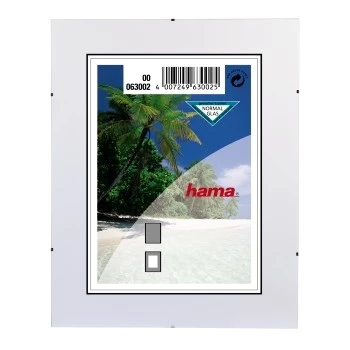 Rahmenloser Bilderhalter HAMA Clip-Fix NG 10.5x15 für Fotos 10,5×15 cm, glasfreie Präsentation