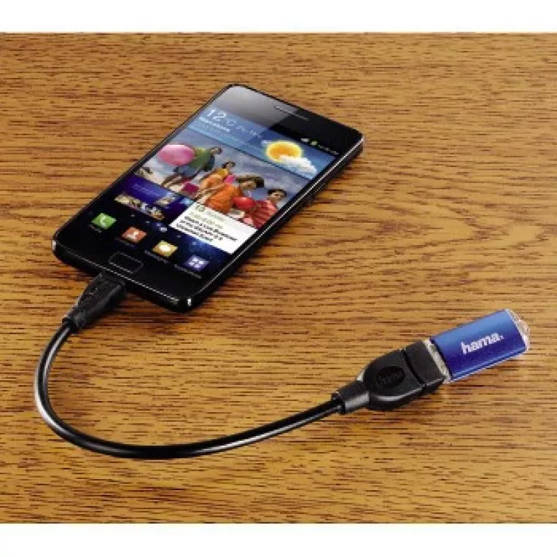 Hama USB 2.0 Adapterkabel USB-Kabel 0,15 m USB A Micro-USB B Schwarz