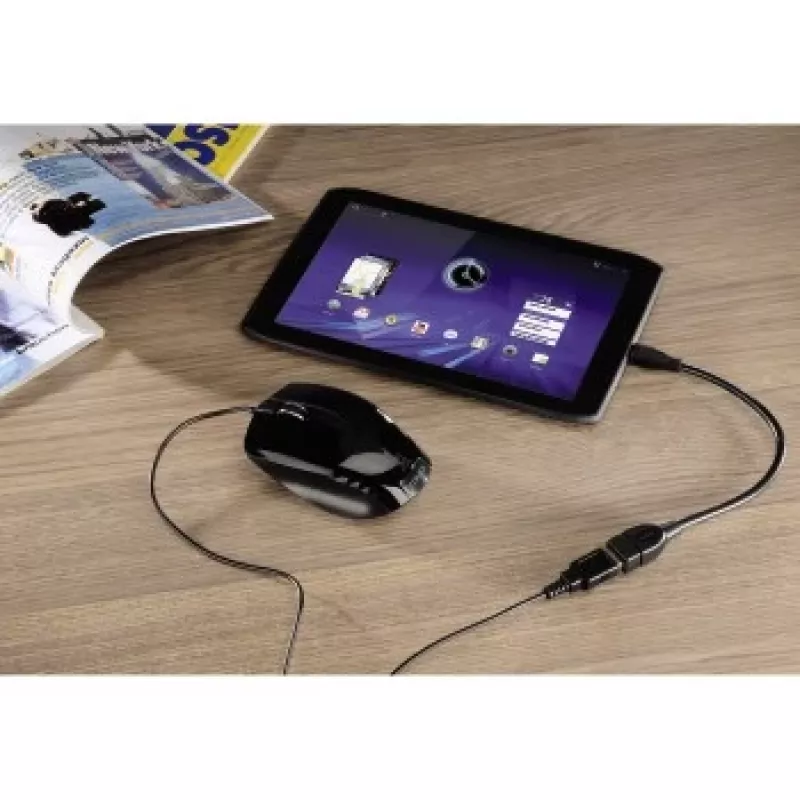 Hama USB 2.0 Adapterkabel USB-Kabel 0,15 m USB A Micro-USB B Schwarz