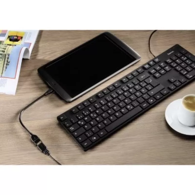 Hama USB 2.0 Adapterkabel USB-Kabel 0,15 m USB A Micro-USB B Schwarz