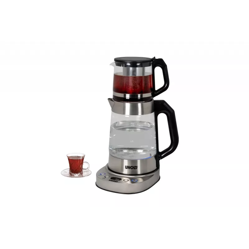Unold 18215 Samowar Selin elektrischer Wasserkocher 1,7 L 1800 W Edelstahl