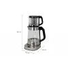 Unold 18215 Samowar Selin elektrischer Wasserkocher 1,7 L 1800 W Edelstahl