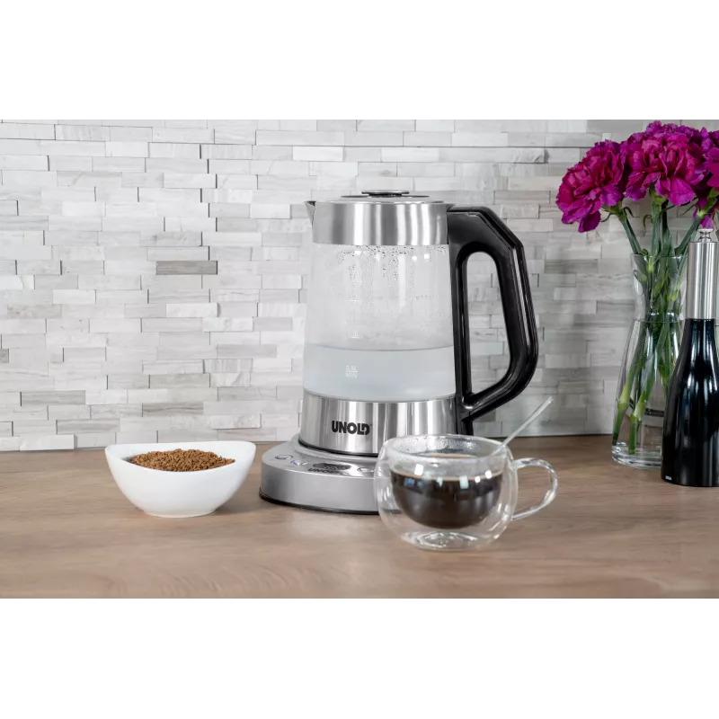 Unold 18215 Samowar Selin elektrischer Wasserkocher 1,7 L 1800 W Edelstahl