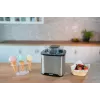 Unold Eismaschine Gelato 1,5 L, Traditionelle Eismaschine, 1,5 L, 1 Schüsseln, Schwarz, Edelstahl, 30 min, LCD