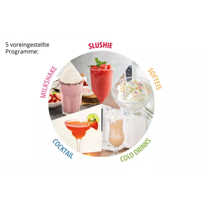 Unold 2in1-Slush- und Softeismaschine Sofie 48956 1400 L 150 W Schwarz