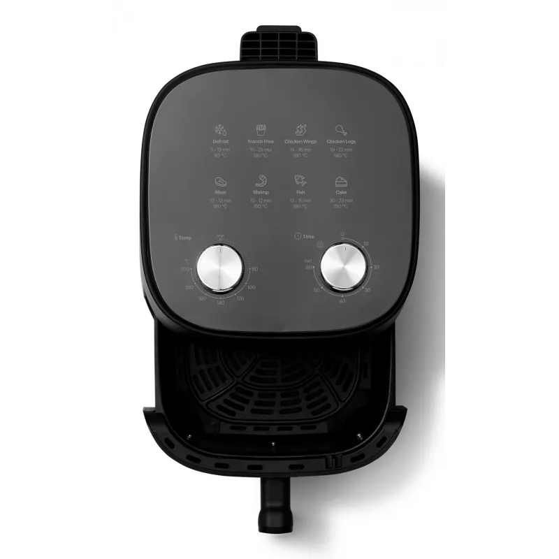 Grundig FRY 6321 L Single 4,7 L Standgerät 1500 W Heißluftfritteuse Schwarz