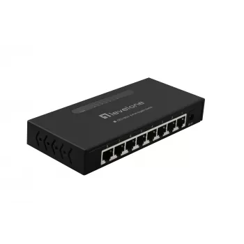LevelOne 8-Port Gigabit Switch, Unmanaged, Gigabit Ethernet (10/100/1000), Wandmontage möglich