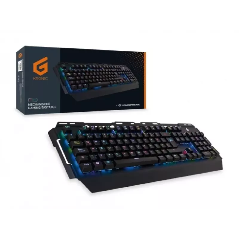 Conceptronic KRONIC Mechanische Gaming-Tastatur, RGB, deutsches Layout